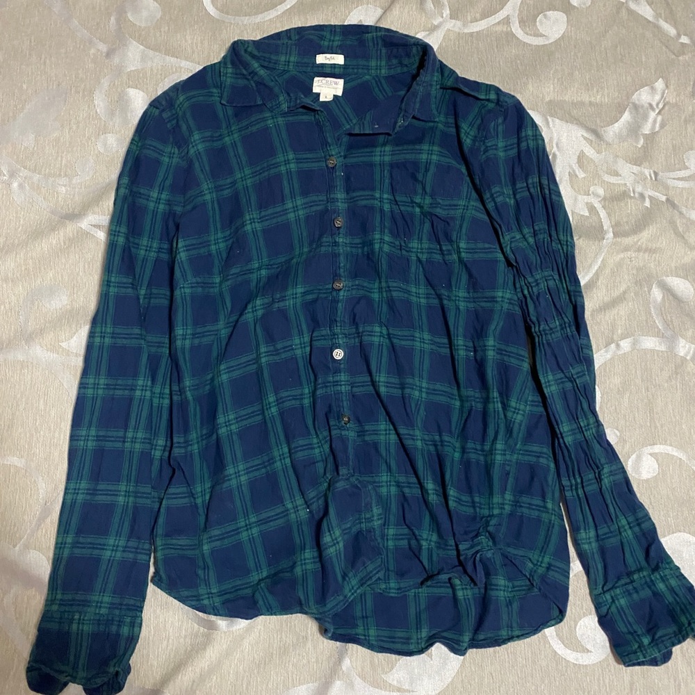 J Crew Boy Fit Flannel size L